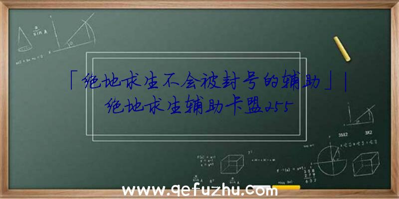 「绝地求生不会被封号的辅助」|绝地求生辅助卡盟255